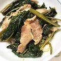 スイートマルベリー's cooksnap of when they made 空芯菜と豚肉☆オイスターソース炒め.