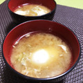 ☆あいちゃん's cooksnap of when they made 母の味☆落とし卵とみょうがのお味噌汁♬.