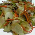 くっちゃらん's cooksnap of when they made 焼き大根に甘辛お肉と野菜のせて♪.