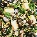momo634's cooksnap of when they made しじみと小松菜、高野豆腐の生姜炒め.