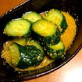 YOSHIMENCO's cooksnap of when they made ◇アチャール風◇きゅうりの漬物.