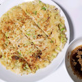 あちたんまん！'s cooksnap of when they made もやしとネギ一杯のチヂミ.