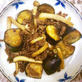 ぱぴろみ's cooksnap of when they made 野菜2つだけ！なすとしめじの挽肉甘酢炒め.