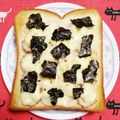 こげ岡's cooksnap of when they made 朝食に和風パン★のりちくわトースト.