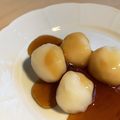 ♡★ハッピー★♡'s cooksnap of when they made 海外でつくる♪やわらか白玉黒蜜がけ.