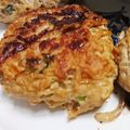 ちい19ゆ5's cooksnap of when they made 豚ひき肉とモヤシのつくね焼き.