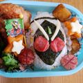 ネコナデコ's cooksnap of when they made 仮面ライダー☆フォーゼ弁当…♩.