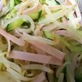 YUKO0627's cooksnap of when they made 胡瓜ともやしの中華サラダ.
