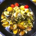 夕飯は６時です's cooksnap of when they made 海老ときのことプチトマトのアヒージョ.