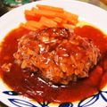 SNOOPY大好き's cooksnap of when they made ♪食べごたえ重視♪基本のハンバーグ.