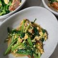 いちご宇治金時's cooksnap of when they made 小松菜とウインナーと玉子のマヨネーズ炒め.