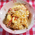 ゆゆよん's cooksnap of when they made えのきとカニカマのコチュマヨ卵炒め.