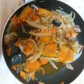 クック99CDNA☆'s cooksnap of when they made かぼちゃ豚肉の煮物♪簡単生姜風味.