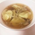 ゆじゅー♡'s cooksnap of when they made 餃子スープ☆即席ワンタンスープ☆簡単.