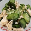 しらすたそ's cooksnap of when they made 大人気♬ キュウリとワカメササミ和え.