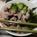 しらすたそ's cooksnap of when they made 砂ズリとキュウリとワカメの酢の物.