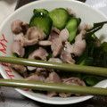 しらすたそ's cooksnap of when they made 砂ズリとキュウリとワカメの酢の物.