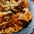 amus＿＿＿＿'s cooksnap of when they made ポークチャップ♡リメイク…焼きそばと♡.