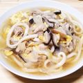 kumaya3224's cooksnap of when they made (*^_^*)あったかうどん卵とじ汁♪.