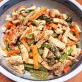 yucorian's cooksnap of when they made 高野豆腐と人参小松菜の胡麻和え.