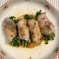 まほーー's cooksnap of when they made 蒸し豆苗と豚肉巻き.
