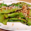 kimiayumi's cooksnap of when they made 甘長唐辛子のごま油いため.