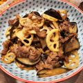 イベント大好き！'s cooksnap of when they made 牛バラ肉と蓮根となすの生姜炒め.