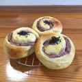 クックPKU79T☆'s cooksnap of when they made さつまいもカスタードパン.