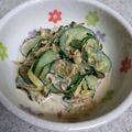 うぐいす♪'s cooksnap of when they made 茗荷と胡瓜のマヨポンおかか和え♬.