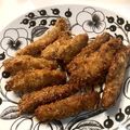 クックほのママ☆'s cooksnap of when they made ごま風味の黄金ささみスティックフライ。.