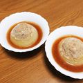ちんねんさん。's cooksnap of when they made 話題簡単★レンチン丸ごと玉ねぎの肉詰め.