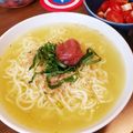 麻's cooksnap of when they made さっぱり梅塩ラーメン.