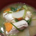 咲わんこ's cooksnap of when they made 簡単☆鮭の白子のお味噌汁.
