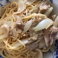 ☆みーい☆'s cooksnap of when they made 豚肉・玉ねぎ・えのきの具沢山和風パスタ.