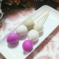 虹色♪︎ちゅーりっぷ's cooksnap of when they made お花見に♡うずらの三色だんご.