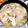 ぽぽ0616's cooksnap of when they made ●大分名物●あったかだんご汁（すいとん）.