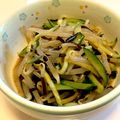 buchico★'s cooksnap of when they made もやしとキュウリの塩昆布和え.