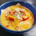 オレンジしょこら's cooksnap of when they made スペイン風にんにくスープ塩らーめん.