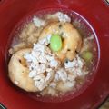 dollyj's cooksnap of when they made ふわふわ＊がんもどきのそぼろあんかけ.