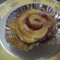 りのうたとや's cooksnap of when they made ♪いちごみるく渦巻きパン♪.