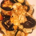 葛の羽's cooksnap of when they made なすの豚ミンチはさみ焼き.