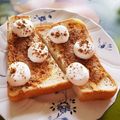 ♡sayulily♡'s cooksnap of when they made ❁きなこバターとマシュマロのトースト❁.