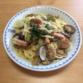 ♡りっくんママ♡'s cooksnap of when they made 簡単♡アサリとキャベツとベーコンのパスタ.