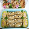 ムーミン☆mama's cooksnap of when they made いなリラックマ 運動会弁当.