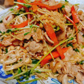 moz煮's cooksnap of when they made 巻かないよ！豆苗とエノキの豚肉炒め！.