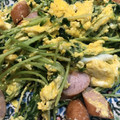 わたるんママ's cooksnap of when they made 豆苗とハムのふわ玉炒め.