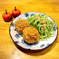 mipoみぽ's cooksnap of when they made かぼちゃサラダをリメイク*コロッケ.