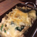 むらさきパッド's cooksnap of when they made 舞茸とほうれん草と鶏肉のグラタン.