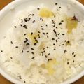 クリームドーナツ's cooksnap of when they made サツマイモごはん〜(o˘◡˘o)♡.