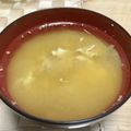 Susie845's cooksnap of when they made 卵白のお味噌汁.